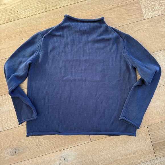 TUCKERNUCK Navy Cotton Americana Sweater | Sz Med - Picture 6 of 12